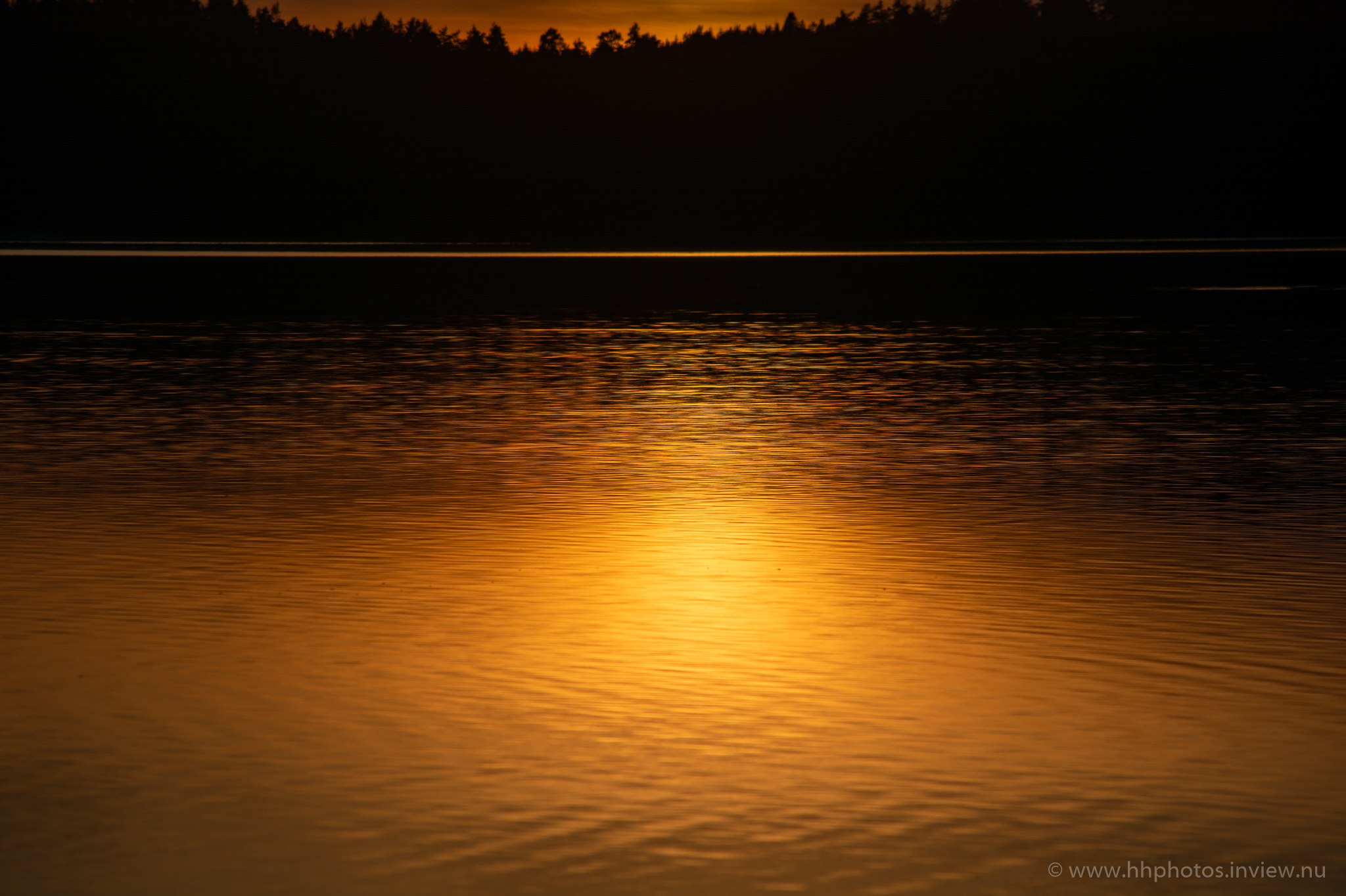 Solnedgång över Sävelången/ Sunset by Lake Sävelången