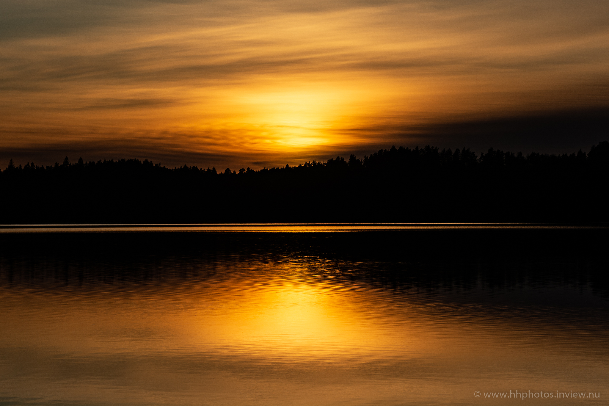 Solnedgång över Sävelången / Sunset by Lake Sävelången
