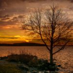 Sunset by Lake Mjörn, Alingsås