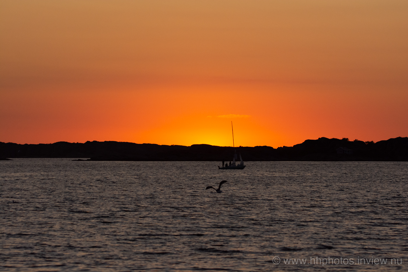 Solnedgång vid Fiskebäck